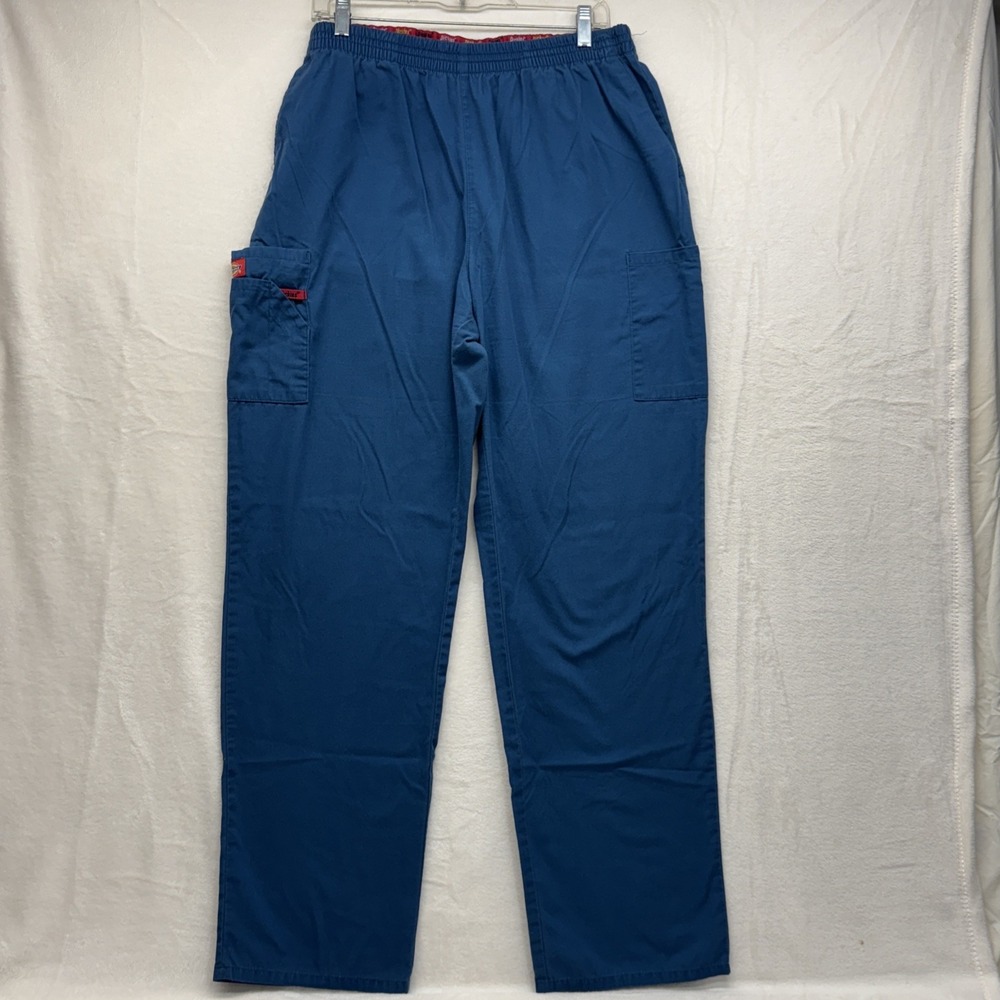 Dickies Scrub Turquoise EDS Cargo Scrub Pants XL TALL TWO PAIRS!